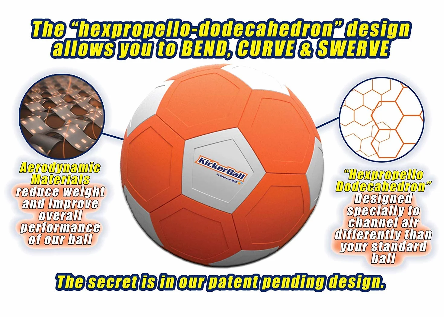 Kickerball Curve and Swerve Football