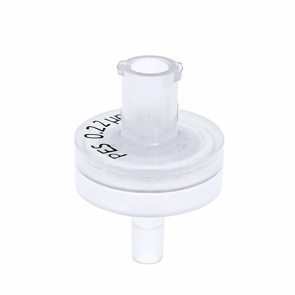 GVS Filter Technology, Filtro de jeringa, ABLUO, 13mm, Membrana PES, 0.22µm, alojamiento PP, 100/pc