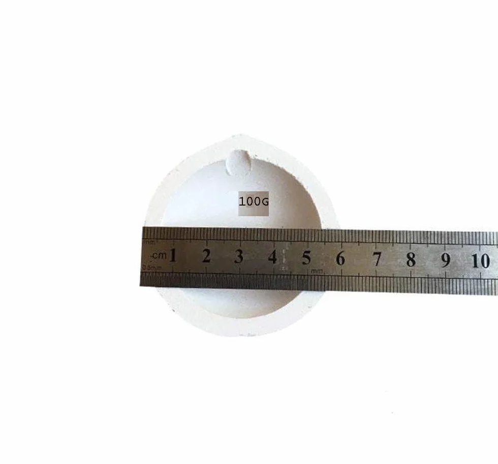 Antorcha de cerámica 58 mm 100 g crisoles de sílice de cuarzo alta temperatura con pinza 25 cm para joyas