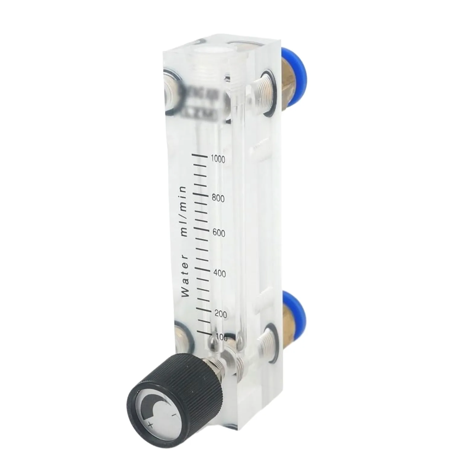 Medidor de caudal de agua líquida de panel LZM-6T de 100-1000 ml/min con rotámetro y válvula de control, ajuste a presión, tubo de 10 mm