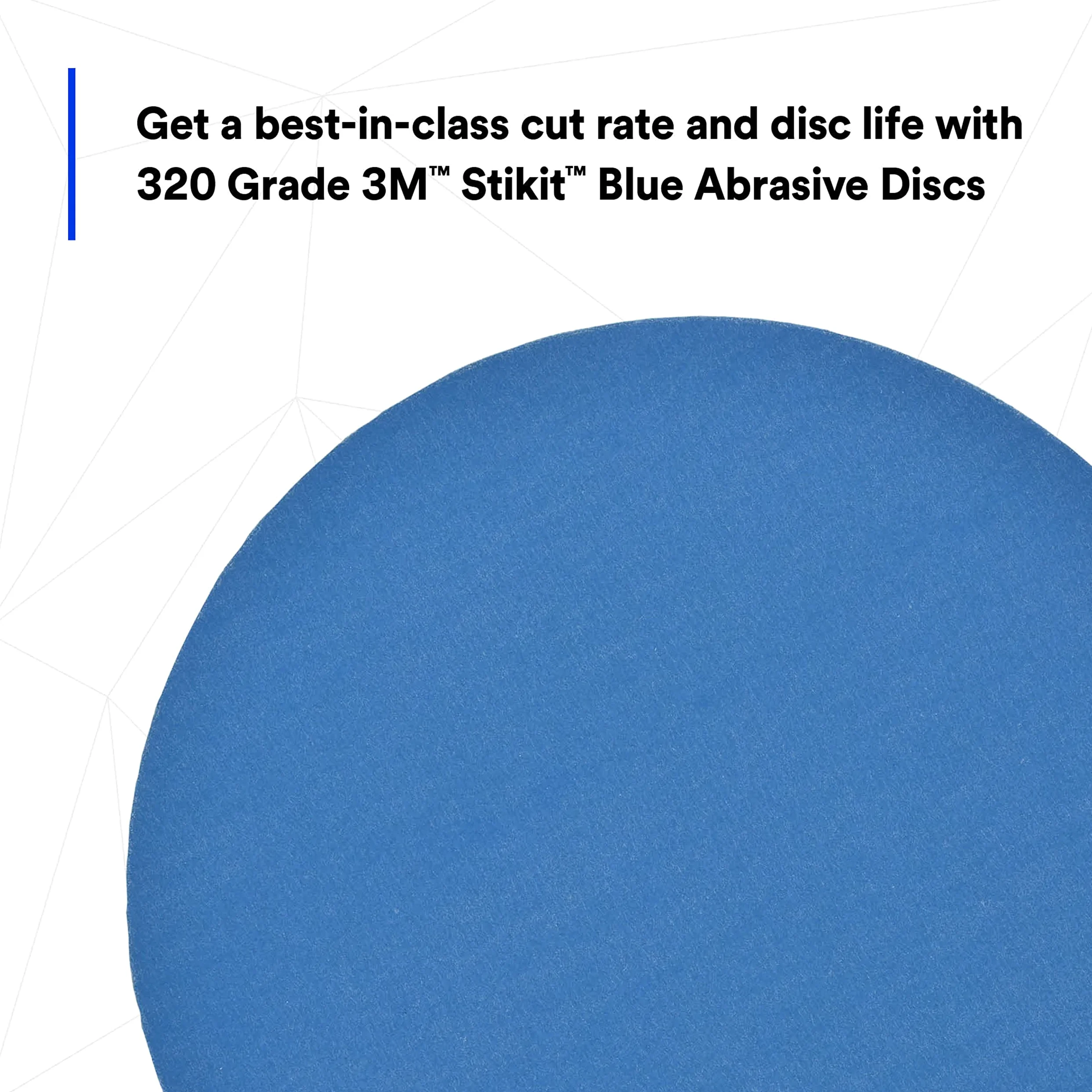 3 M Stikit 36210 azul discos abrasivos (6 en 320 Grado)