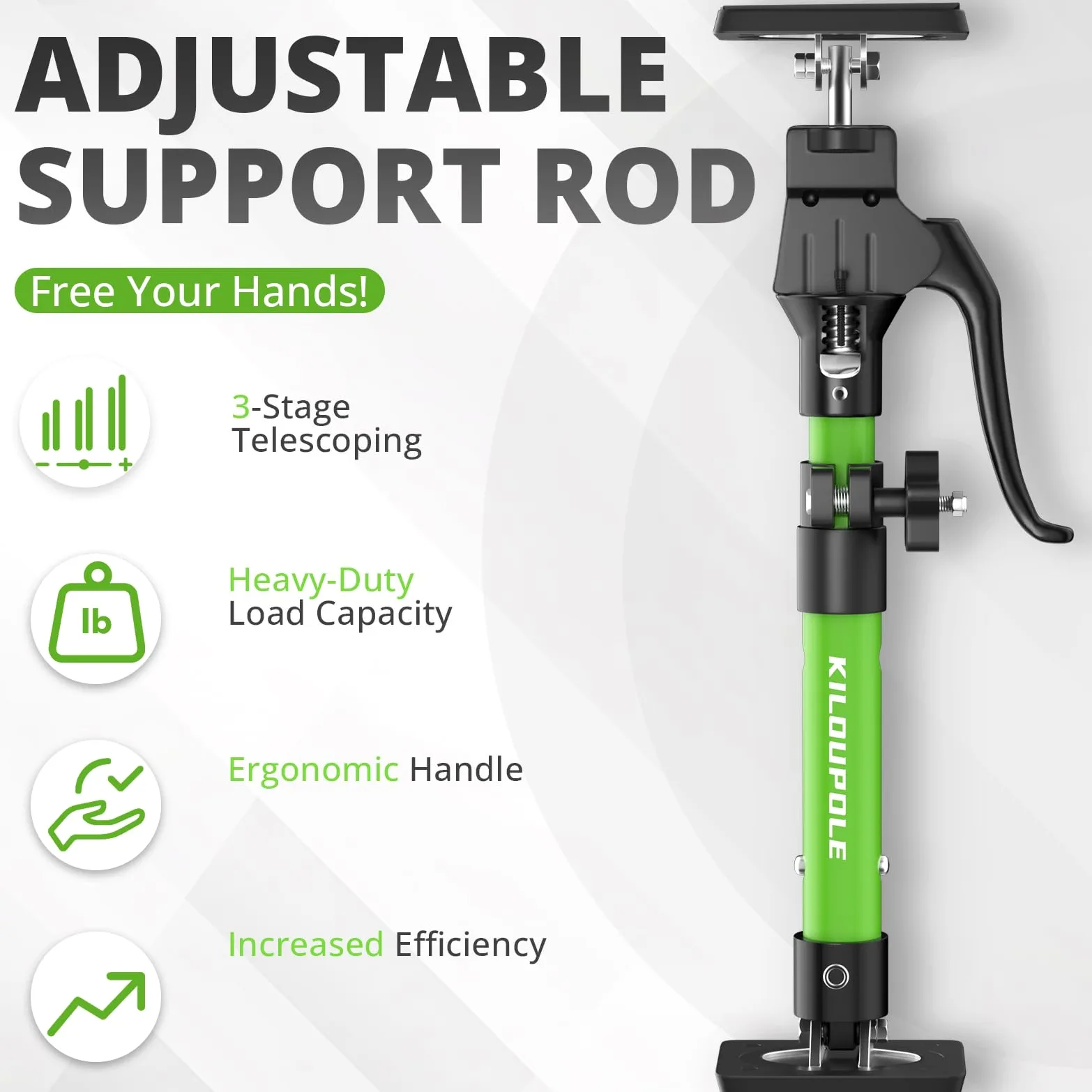 KILOUPOLE Herramienta de soporte ajustable, 15.8-23.6 pulgadas, 2 unidades