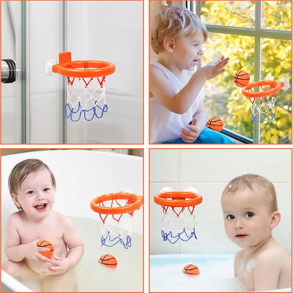 Vicloon Canasta Baloncesto Infantil, Aro Baloncesto Interior Exterior Pared, Juego Deportivo para Niños 5-10 Años