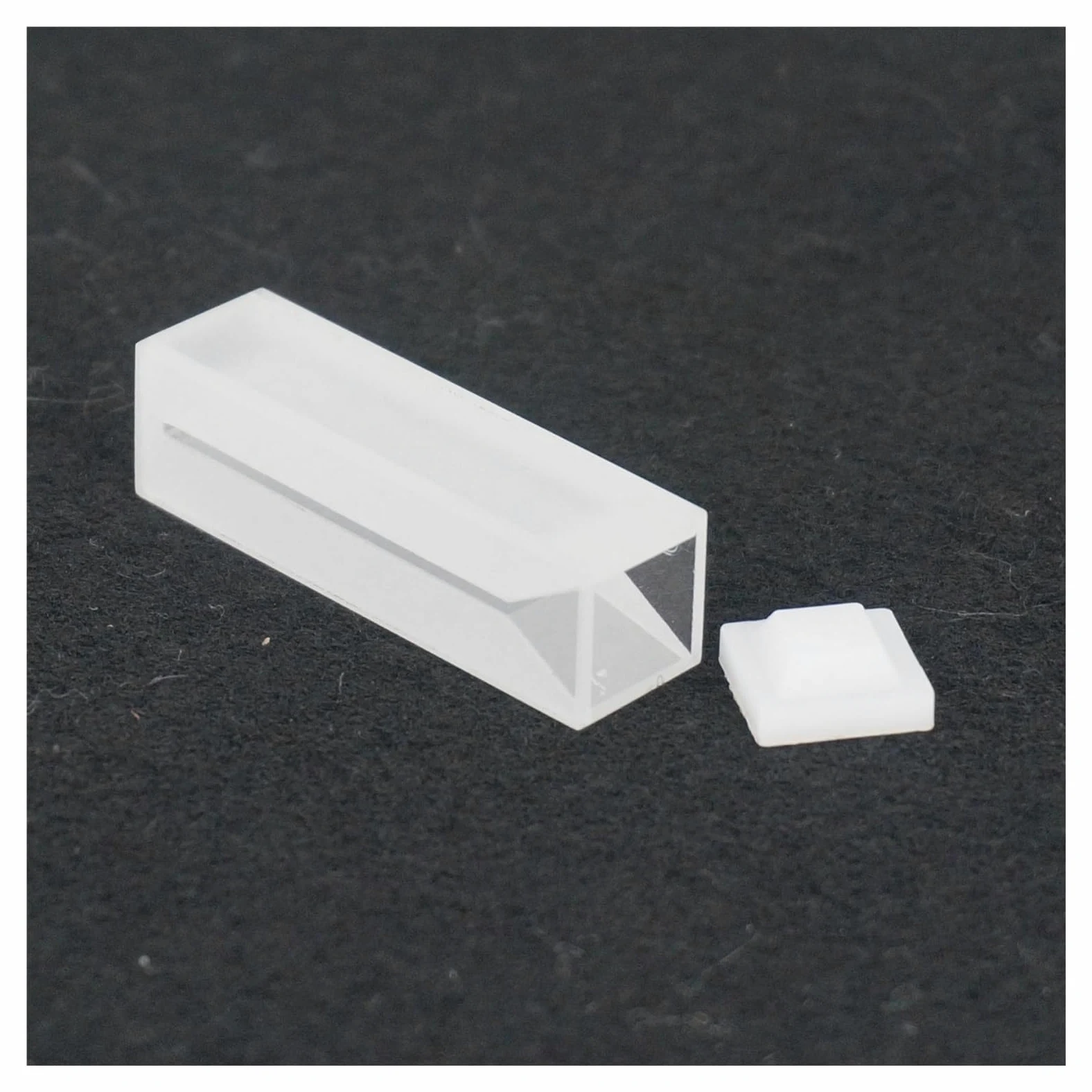 MENGKE 350ul 10mm Path Lenth Micro Cubeta De Cuarzo Con Paredes Heladas Y Tapa