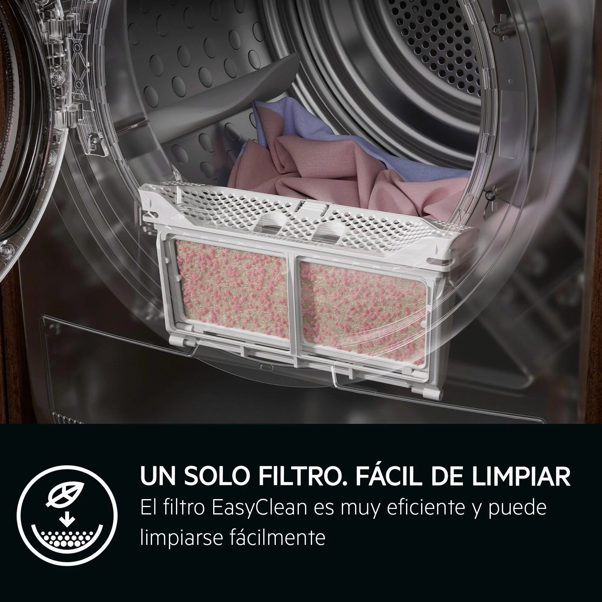 AEG TR718EAOB Secadora con Bomba de Calor Serie 7000 SensiDry 8 kg