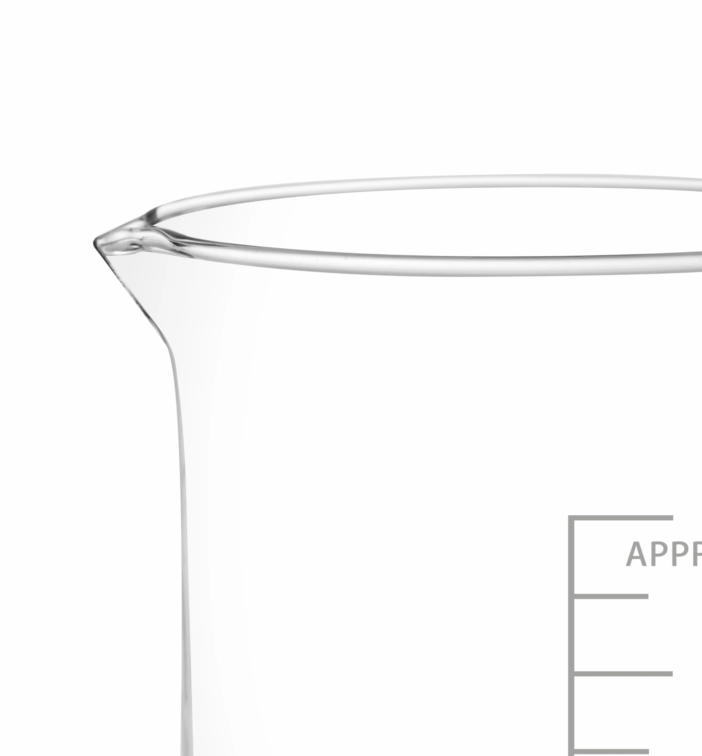 Vaso de Medición de Vidrio Borosilicato 3.3 - Resistente al Calor, Graduado para Laboratorio y Cocina, 50ml 100ml 250ml(500+1000ml)