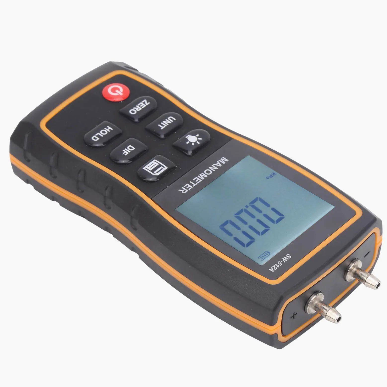Manómetro Diferencial, SW 512A Medidor de Presión Diferencial Digital de Mano de Alta Precisión Monitor HVAC para Ventilación Sala Limpia, Manómetros