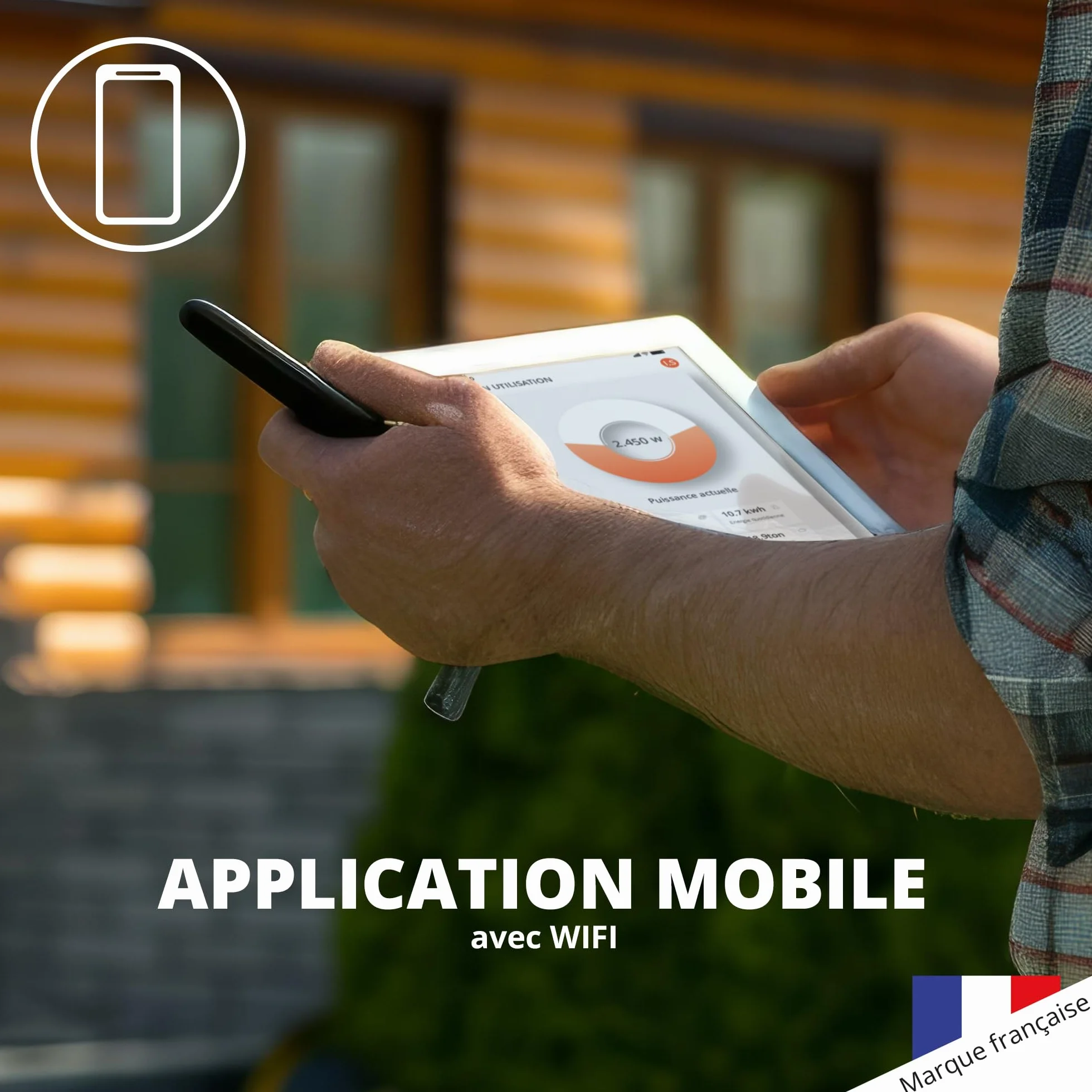 Wonder Full Energy - Microinversor de 800 W, Micro inversor para Red Solar Inteligente, Wi-FI, gestión por aplicación de Smartphone