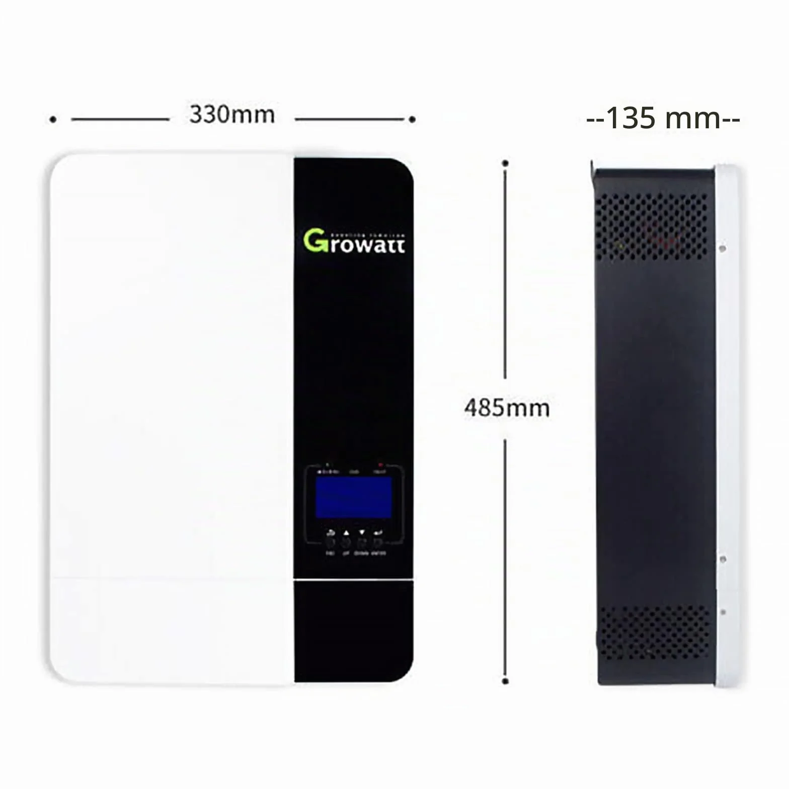 Growatt - Inversor híbrido solar SPF 5000 W, 48 V CC a 230 V CA, controlador de carga solar MPPT integrado fuera de la red y soporta 6 inversores en paralelo