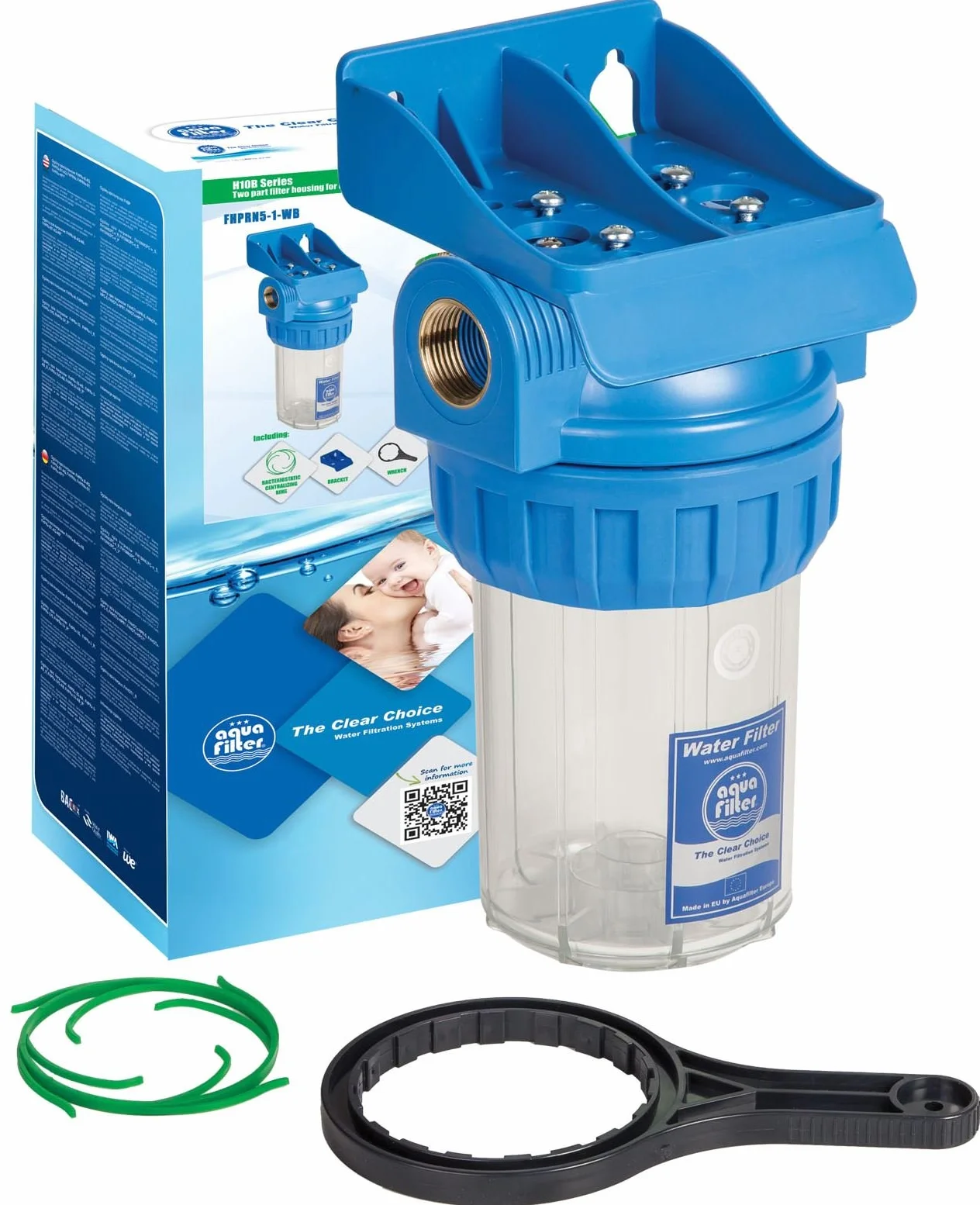 Caja de filtro de agua en línea 1/2" bsp de latón