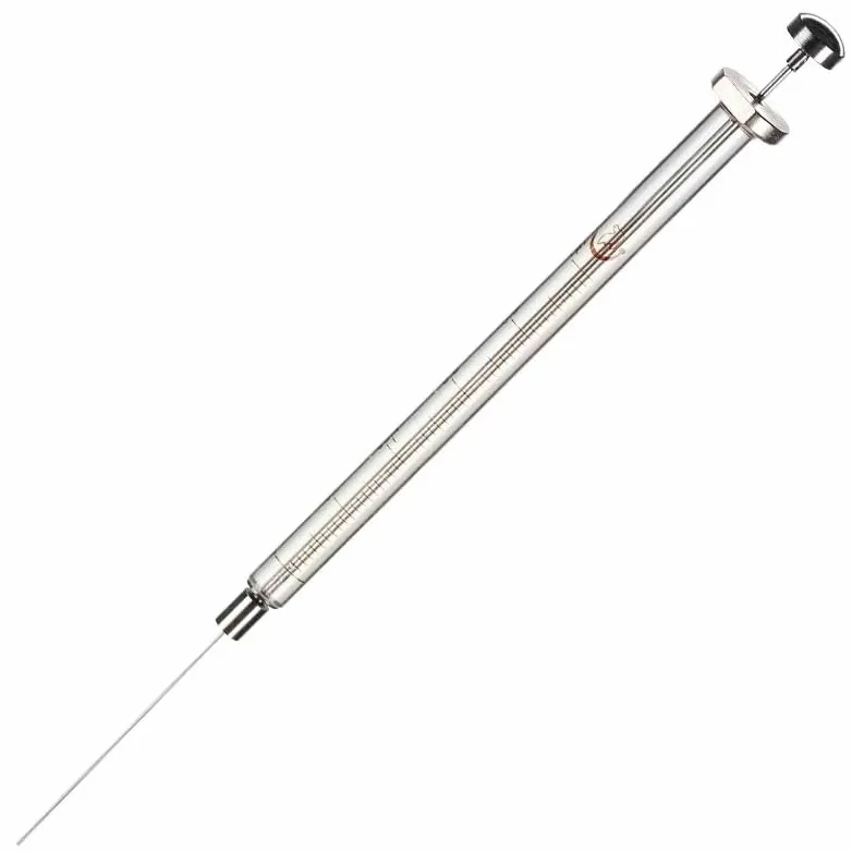 Microinyector cromatográfico de laboratorio, 1 unidad, jeringas de microlitros de fase líquida de 0,5 ul a 1000 ul con cabezal(1000ul)