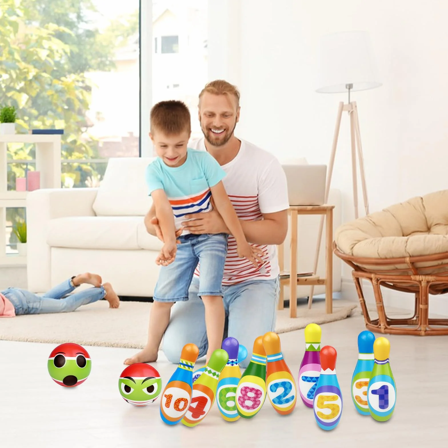 Bolos Infantiles Juego Niños 3 Años 12Pcs Juguetes Montessori 3 4 5 6 Años