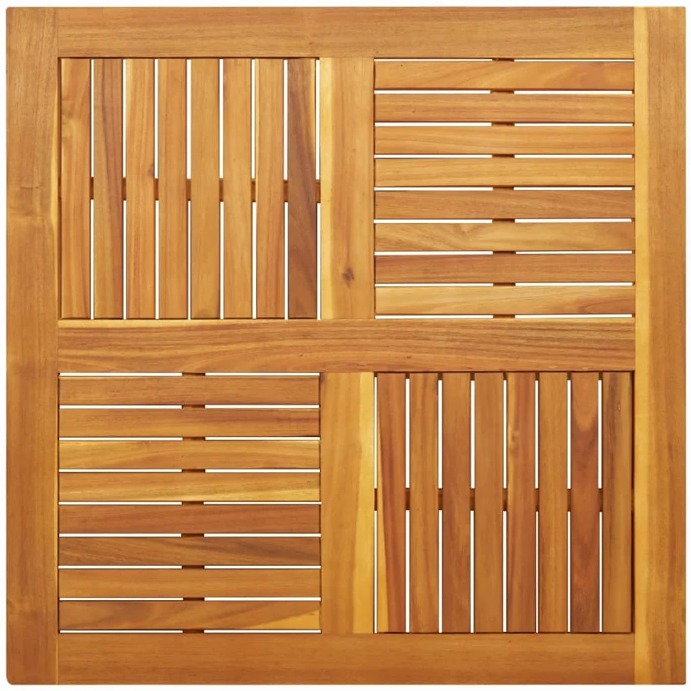 vidaXL Tablero de Mesa Cuadrado Madera Maciza de Acacia 90x90x2,2 cm, Tablero de Mesa de Repuesto, Tablero de Madera, Tablero de Repuesto