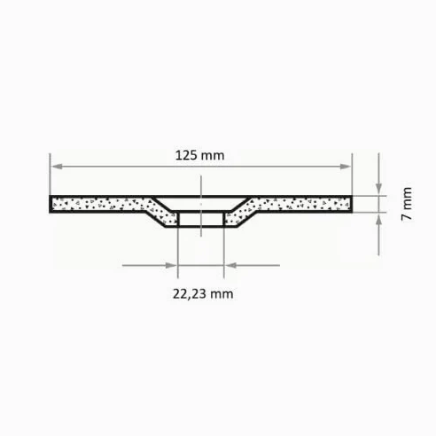 LUKAS ERZETT 10 discos de desbaste T27 para acero inoxidable 125 x 7 mm, para amoladora angular, A24U-BF, 13 x 13,5 x 10 cm