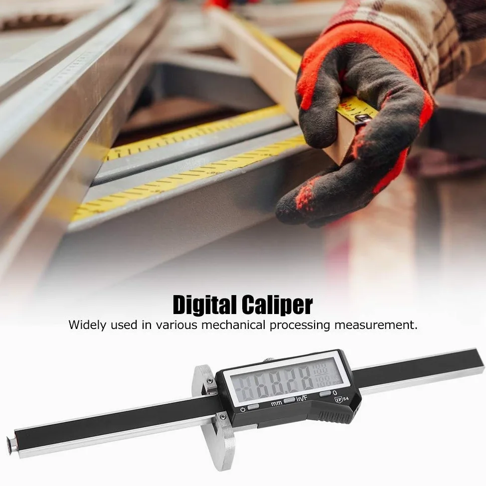 Calibrador Vernier digital, herramienta de medición electrónica de acero inoxidable, calibrador digital de precisión con conversión de unidades, IP54 para ingeniería mecánica,