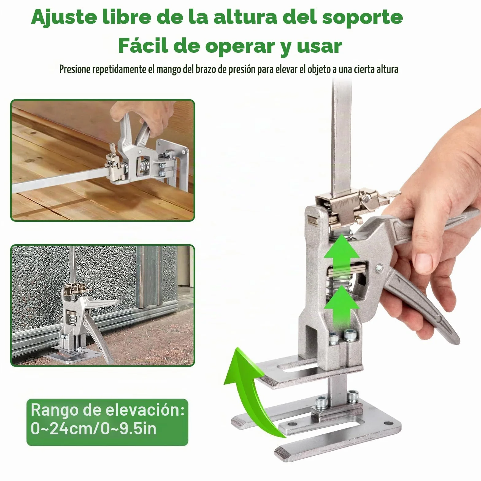 Brazo Ahorrador de Trabajo,2 piezas Elevador de Tablero de Puertas Duradero,Hasta 880 lbs/400 kg, Multifunción Levantador de Azulejos,Para Puertas,Armarios,Azulejos de Pared