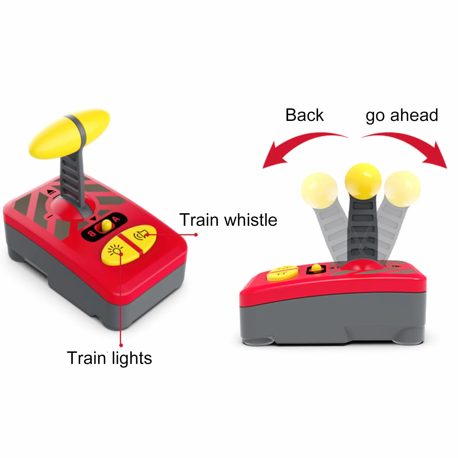 OBEST Tren Electrico Teledirigido para Niños con Luz y Sonido, Motorizado Magnético Control Remoto