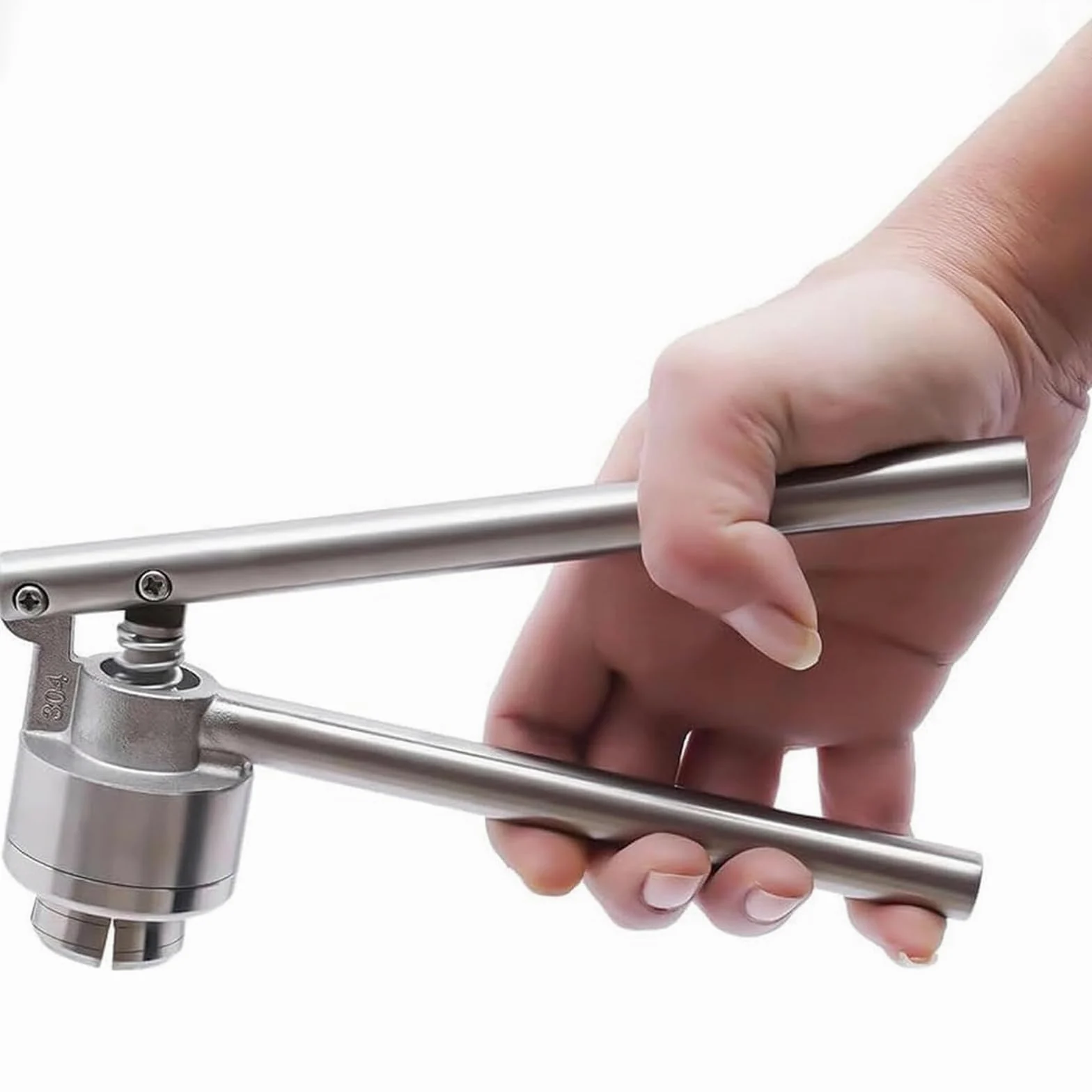 Máquina De Sellado Manual para Viales, Prensadora De Viales Abatible, para Tapa De Aluminio/plástico De 15 Mm, Abrazadera Manual para Prensaestopas, Acero Inoxidable 304,A
