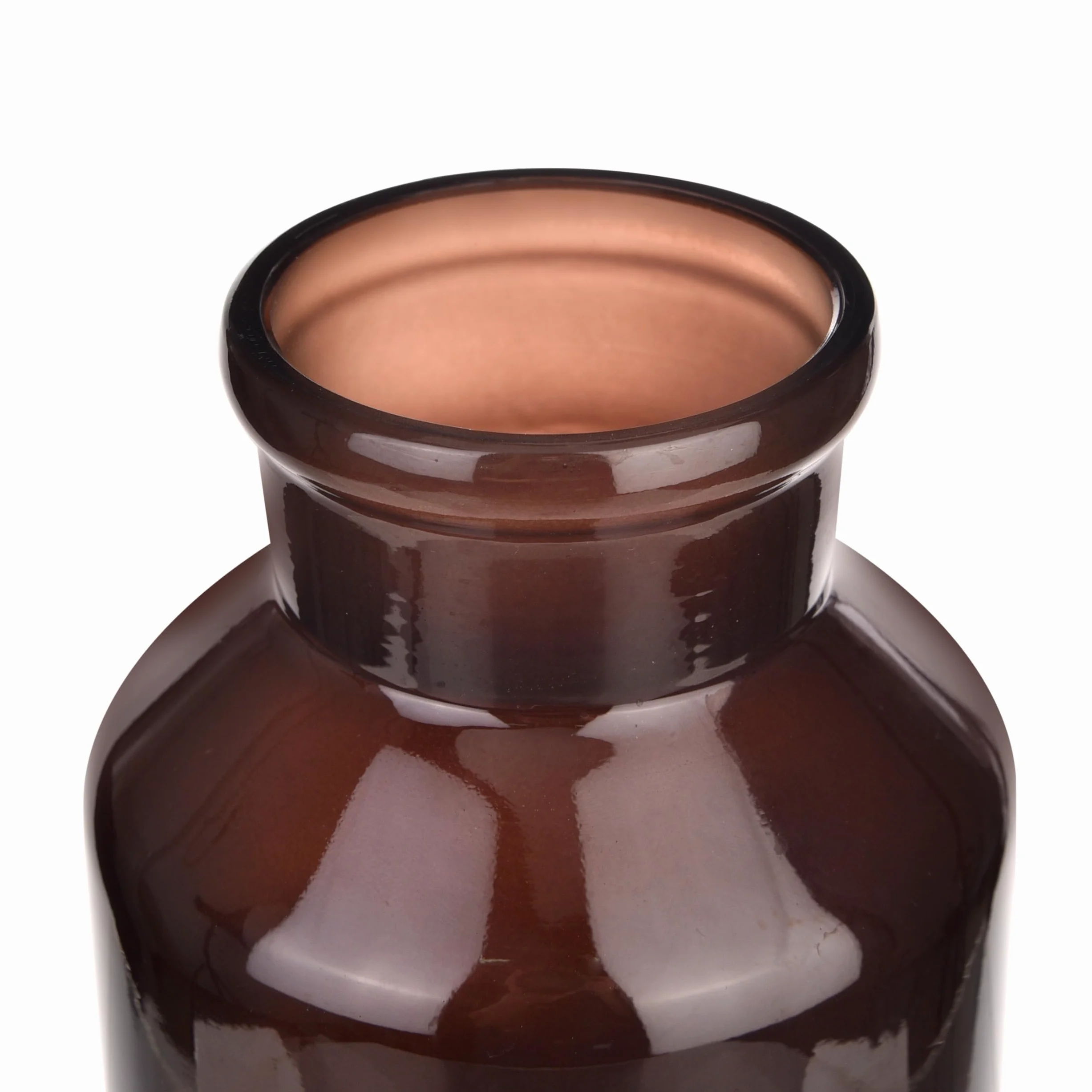 Botella de vidrio, botella de reactivo de boca ancha de laboratorio, botella de reactivo de vidrio ámbar, botella de vidrio de borosilicato de 1000 ml con tapón de tierra de vidrio (1000 ml)
