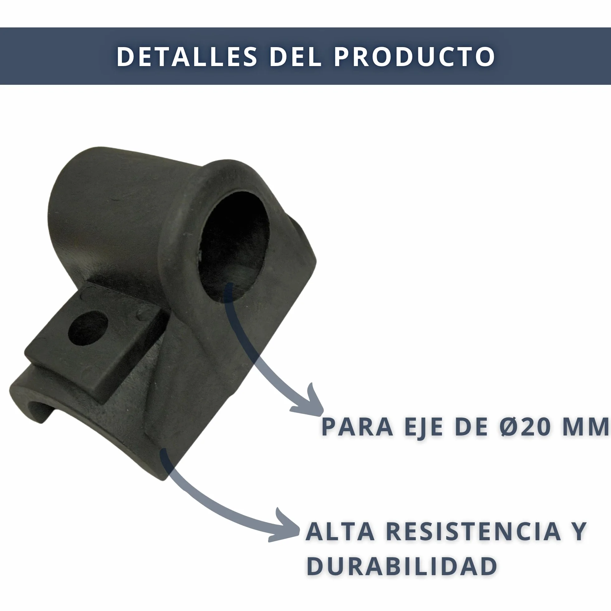 Cojinetes de Nylon para Carretillas Cofan Ø 20 mm Orificio 22 mm Juego de 2