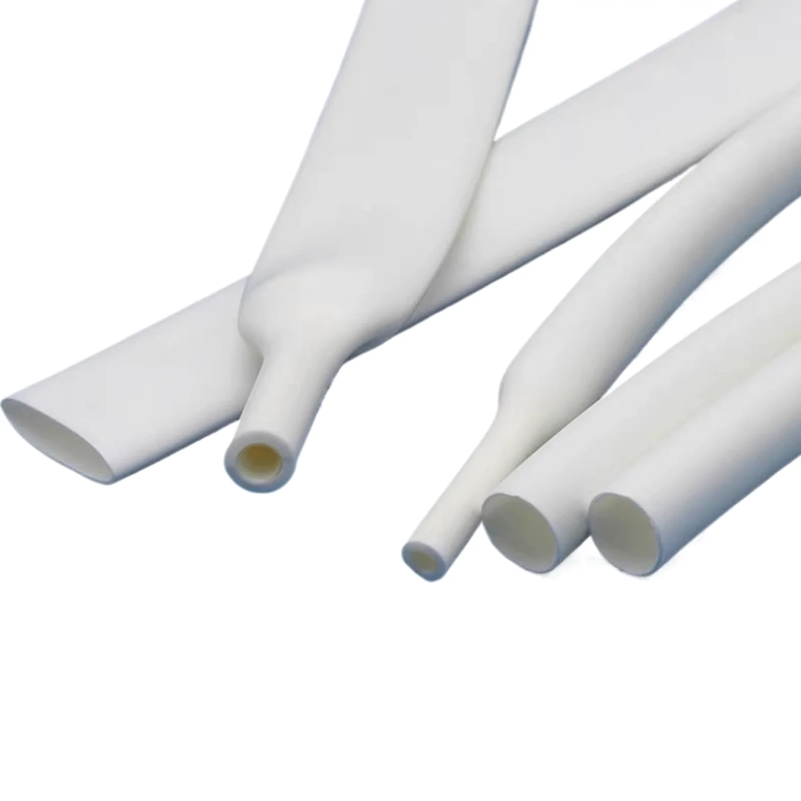 tubo termoretractil Tubo termorretráctil de poliolefina, negro, con pegamento, 10/50/100 m, 200 metros, 3:1, con relación de contracción variada, adhesivo for cable.(White,3.2mm,50m)