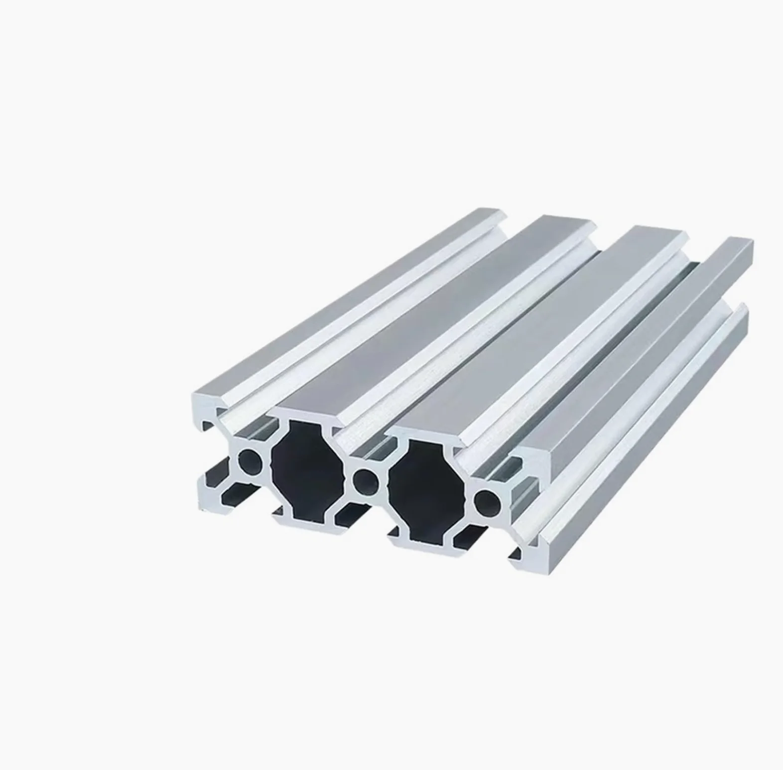 Perfil de extrusión de Aluminio estándar Europeo Perfil de Aluminio con Ranura en V de Aluminio extruido anodizado(100mm)