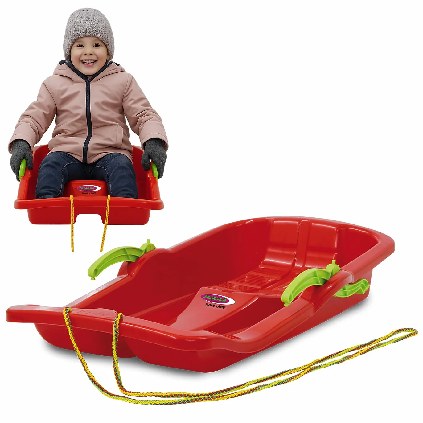 Jamara Snow Play Bob Karol 80cm Rojo con Frenos