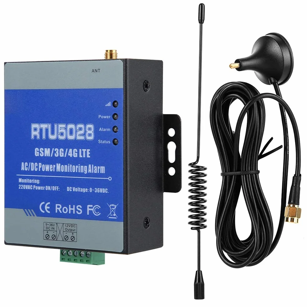 Sistema de Alarma gsm RTU5028 gsm Monitoreo del Estado del Voltaje de energía para fallas de energía/Alerta de Alarma de recuperación(Enchufe estándar Europeo)