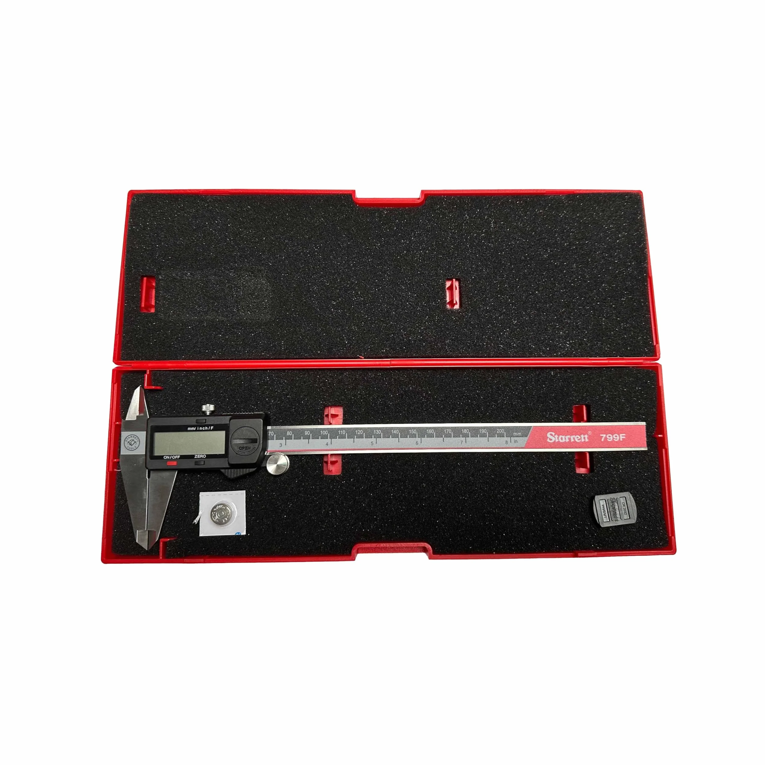 Starrett Calibre Vernier Digital 200 mm con Pantalla Fraccionada