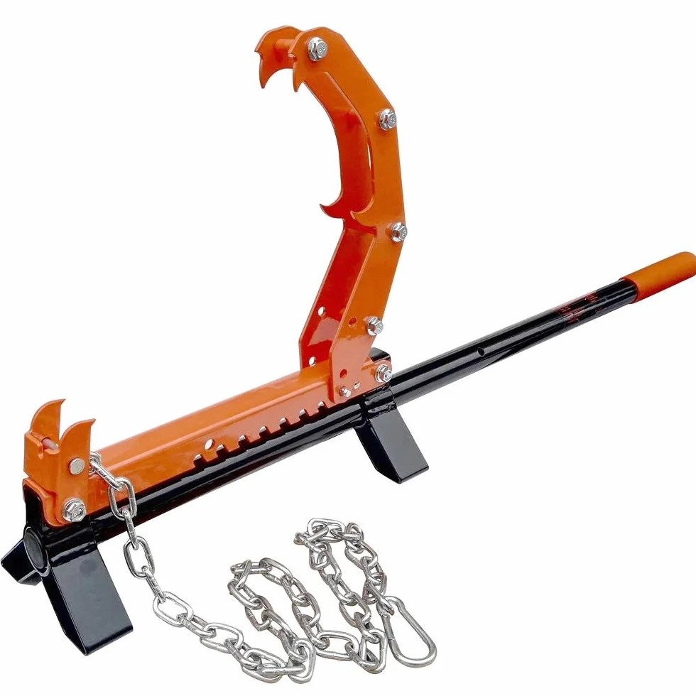 FUXTEC Palanca de tala de Garra doblada 5en1 117cm - Ideal para talar leña, volteador de Troncos, volteador de Troncos Profesional