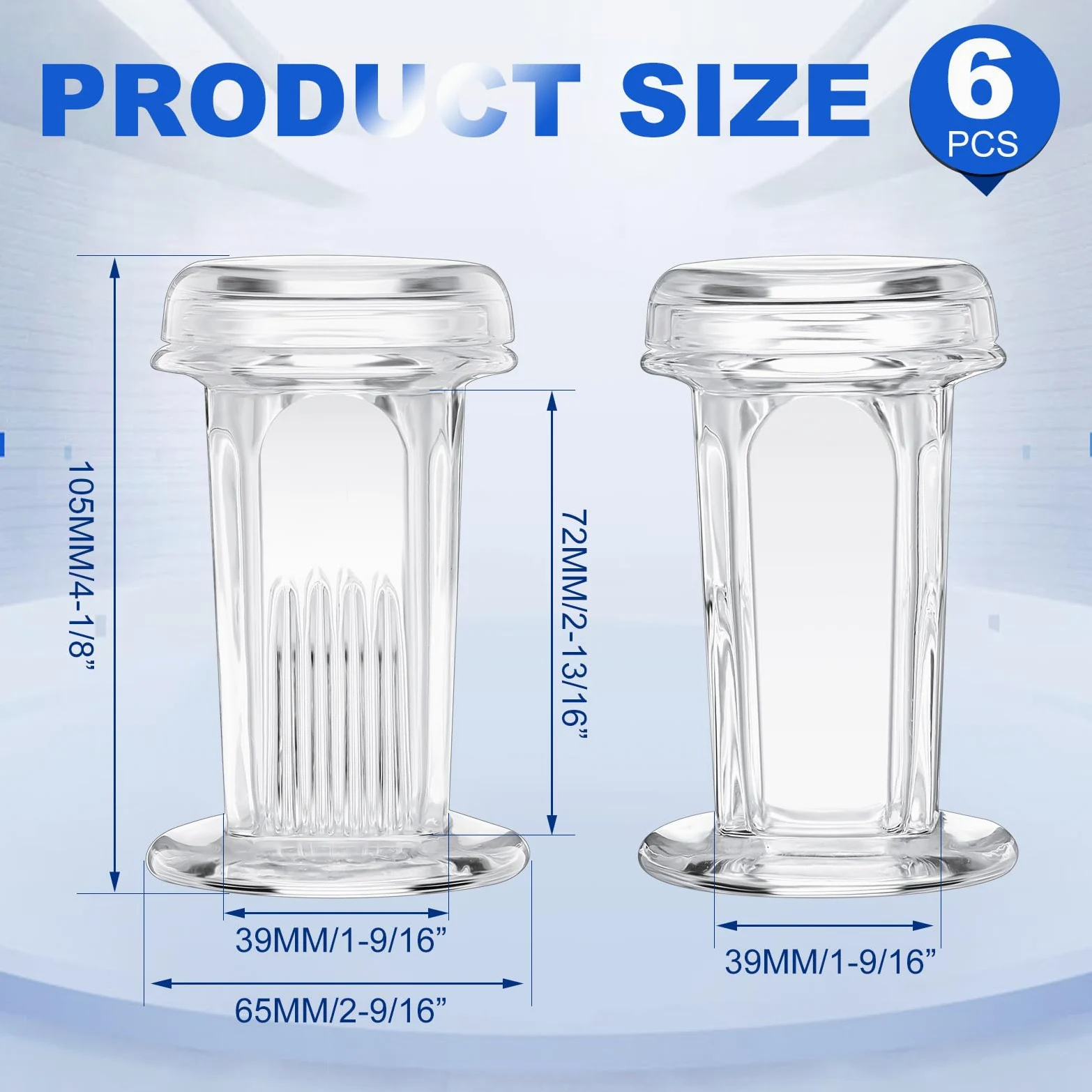 Sieral 6 tarros de tinción con capacidad para 5 diapositivas, 60 ml, tarro de vidrio con tapa para suministros de microscopio de laboratorio