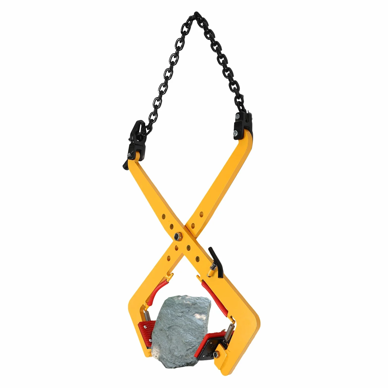 Pinza extractora de palés, soporte para bordillos, alicates de desplazamiento, 1000 kg, pinza para bordillos, 33 – 70 cm, soporte para piedra para levantar y transportar