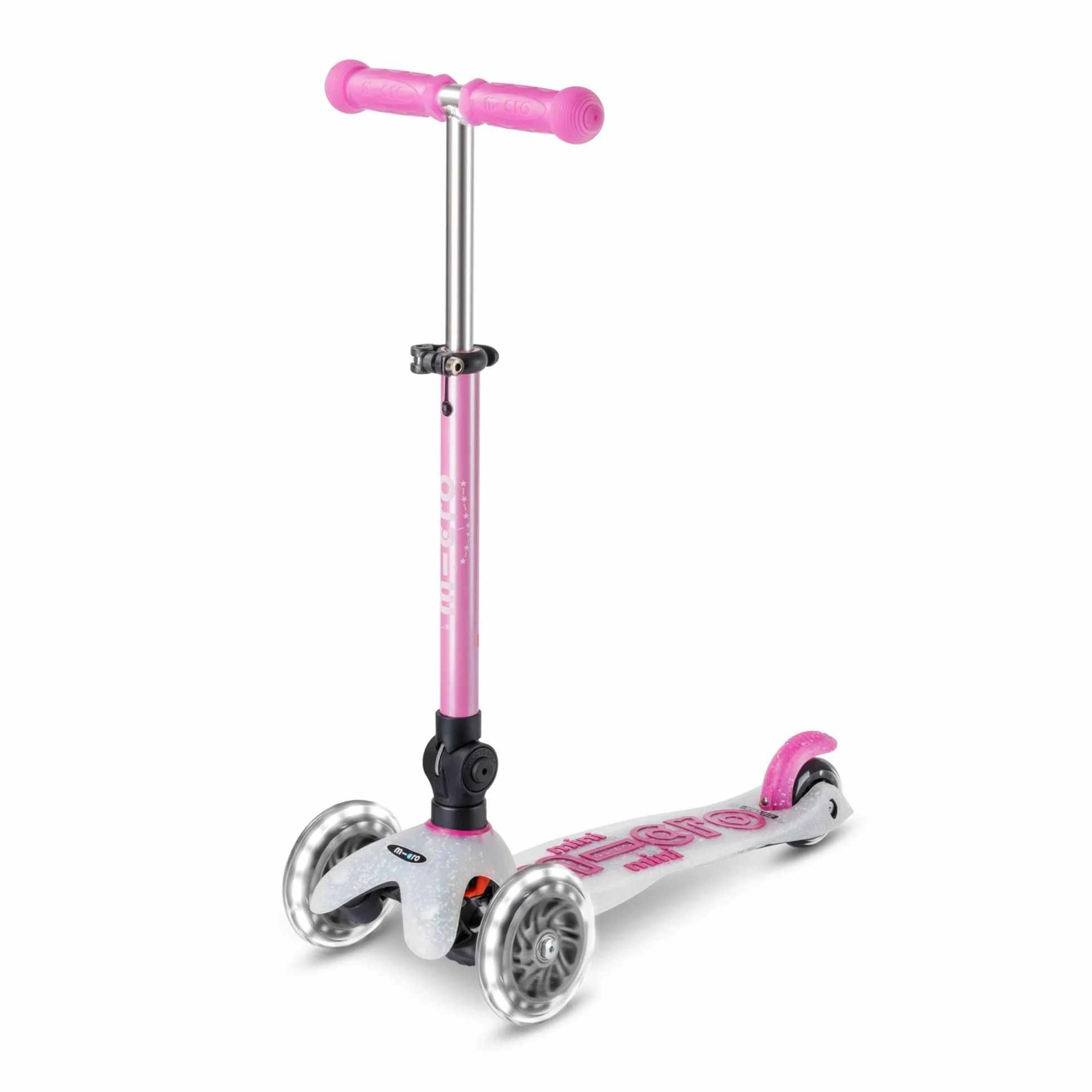 Micro Mini Micro Deluxe LED Patinete 3 Ruedas Plegable con Ruedas Iluminadas LED y Rodamientos ABEC9 Manillar Regulable Altura 2-5 años