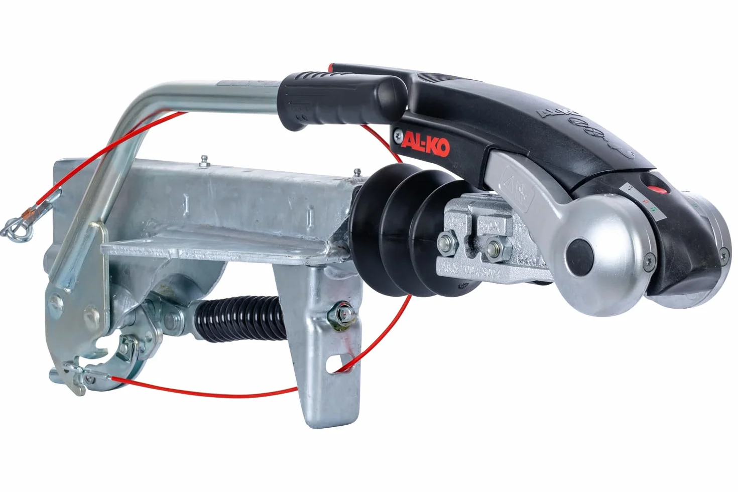 AL-KO Dispositivo de inercia con Enganche AKS3004 para Remolque 251S 1500-2700 kg Lanza en V Freno de inercia con estabilizador Carga Vertical 120 kg Caravana Seguro