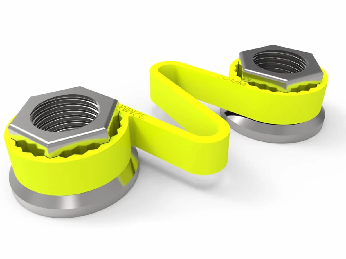 Ryme Automotive Indicador de Afloje de Tuercas Amarillo - Checklink - Pack de 50 un. Seguridad para Las Ruedas, Camiones, Bus, Furgonetas (32)