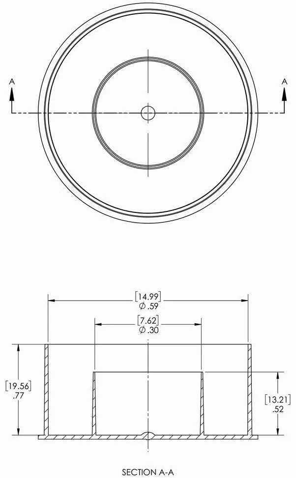 Caplugs 99394569 Tapón de plástico para tubos sin ensanchar y conjuntos de tuercas. Para taponar tubo tamaño 1/4" FTC-4, PE-LD, tamaño del tubo de 1/4", rojo (paquete de 200)