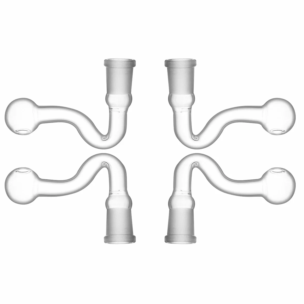 Conectores Hembra de Bola de Vidrio de Laboratorio 14 mm Juego 4