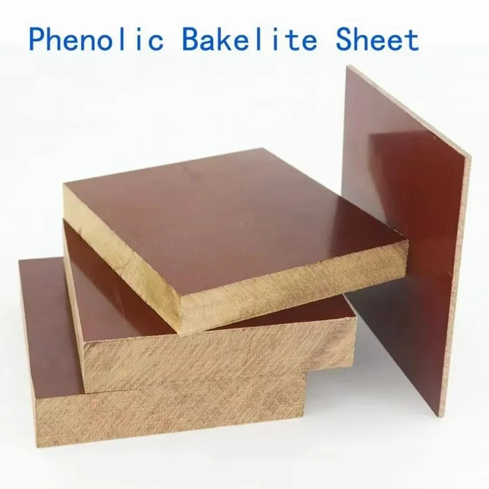1pcs Hoja de baquelita fenólica | Hoja marrón de varios tamaños for aislamiento eléctrico(25*300*300mm)
