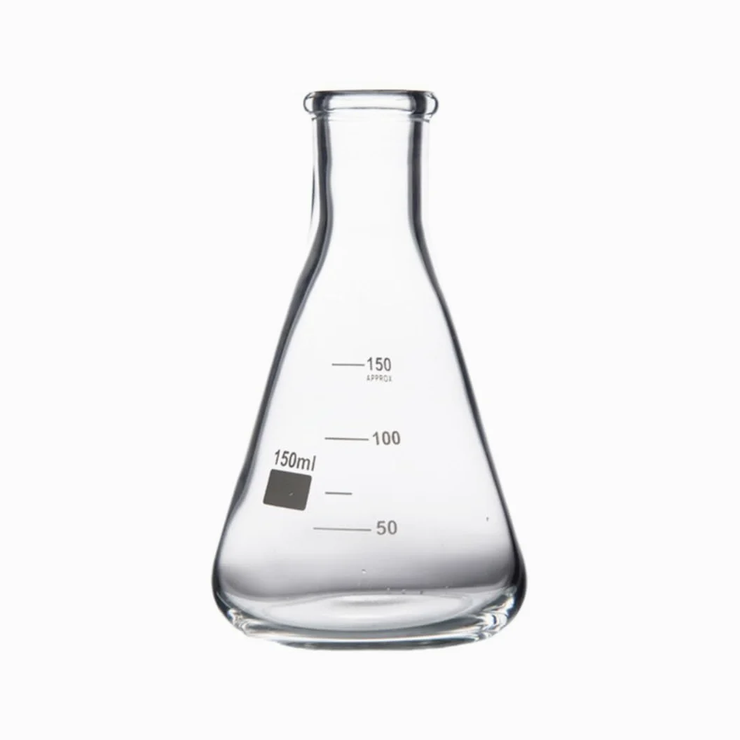VIDOO Matraz Erlenmeyer de Vidrio Borosilicato 3.3, Frasco Cónico Graduado para Medición en Laboratorio, Investigación Científica y Educación, A 10000ml