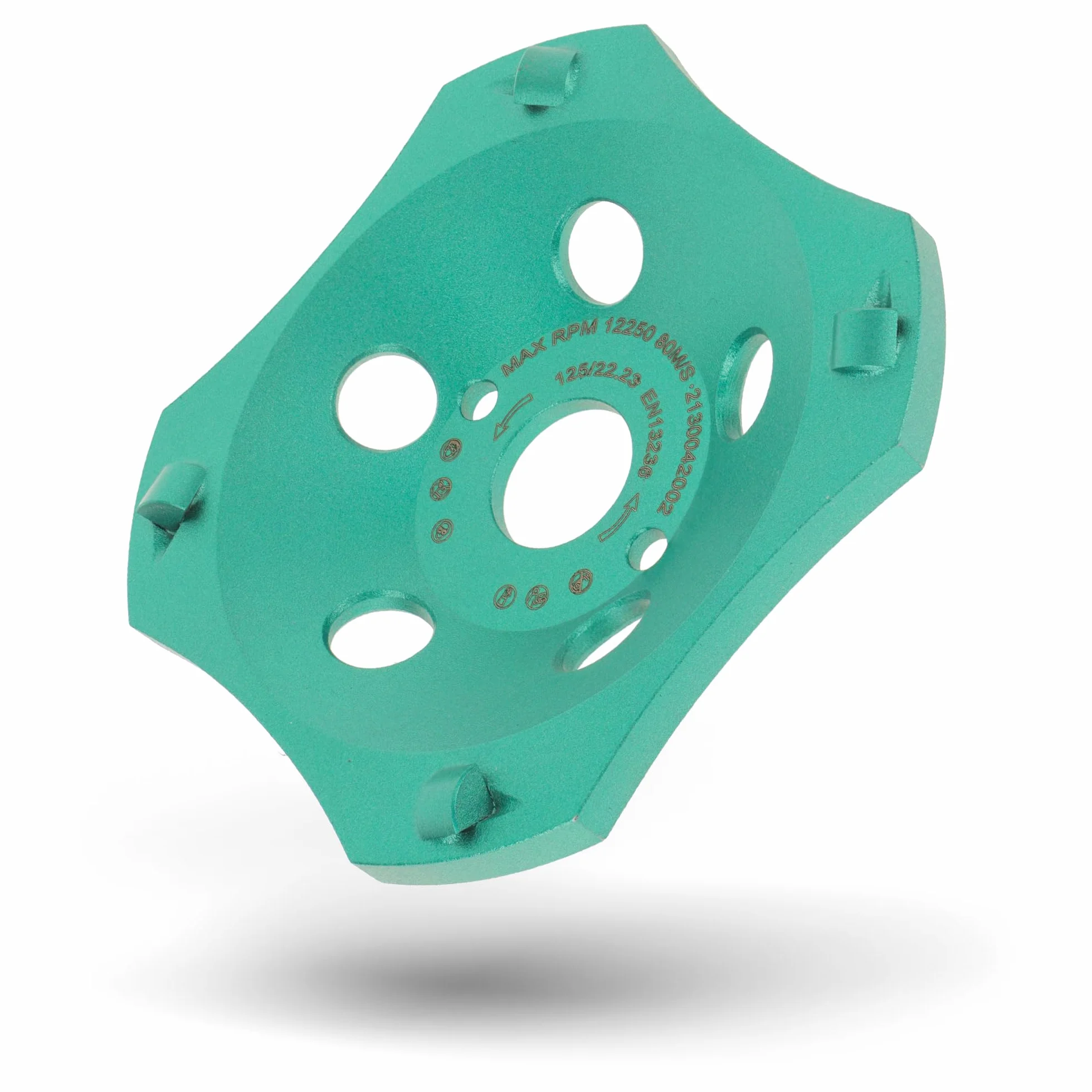 PRODIAMANT Muela de copa de diamante PCD premium 125 / 22,2 4 segmentos verde PDX829.793