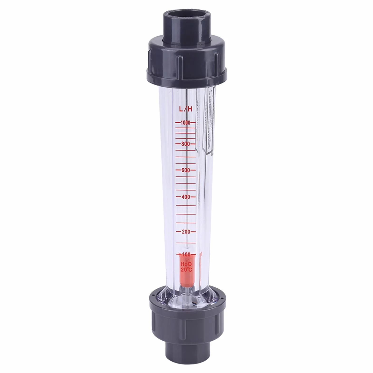 Medidor de flujo líquido 100-1000L/H DN15 tubo plástico