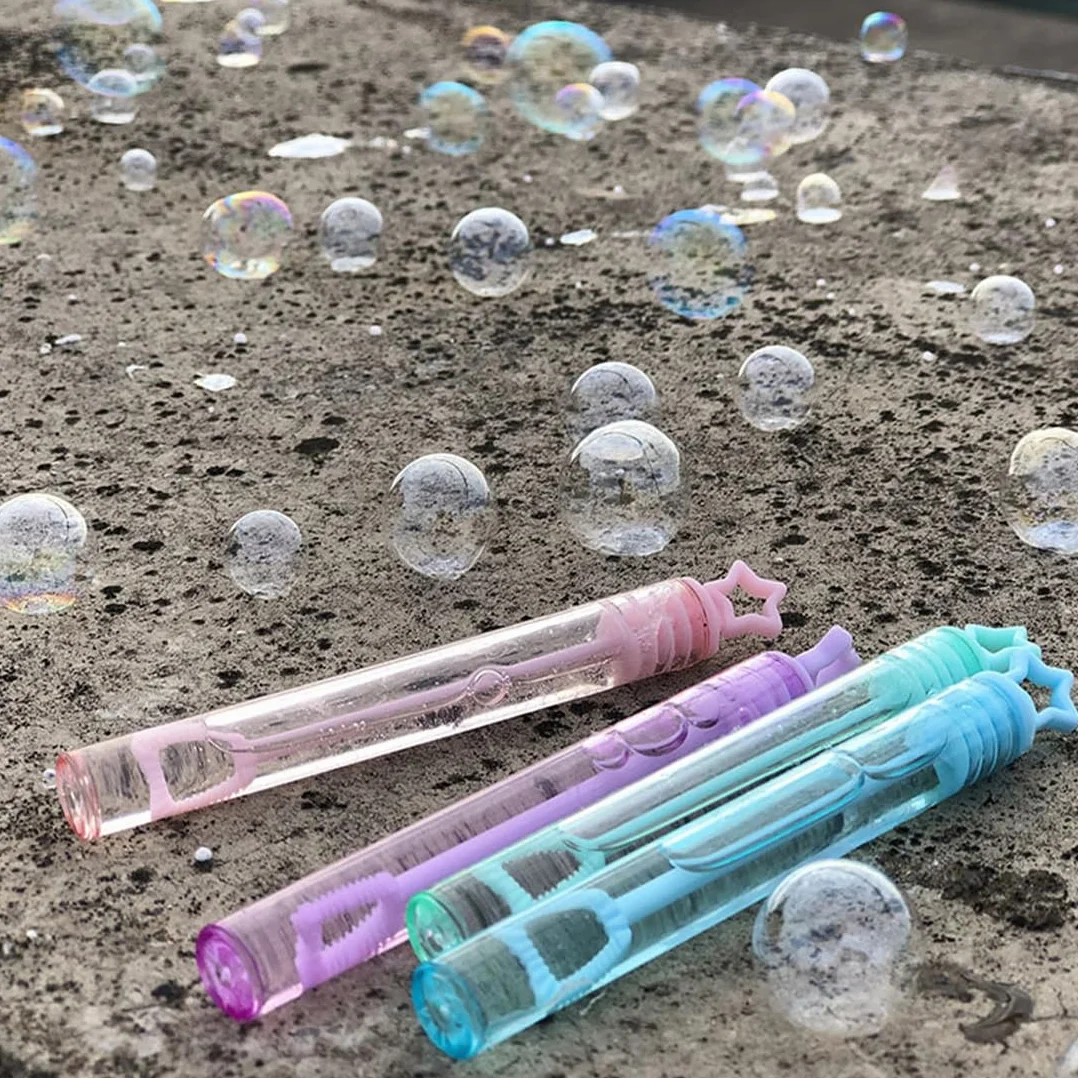 Mini Varitas de Burbujas, Pompas de Jabón Estrella, Rellenadores de Bolsas para Niños, Cumpleaños, Bodas, Halloween