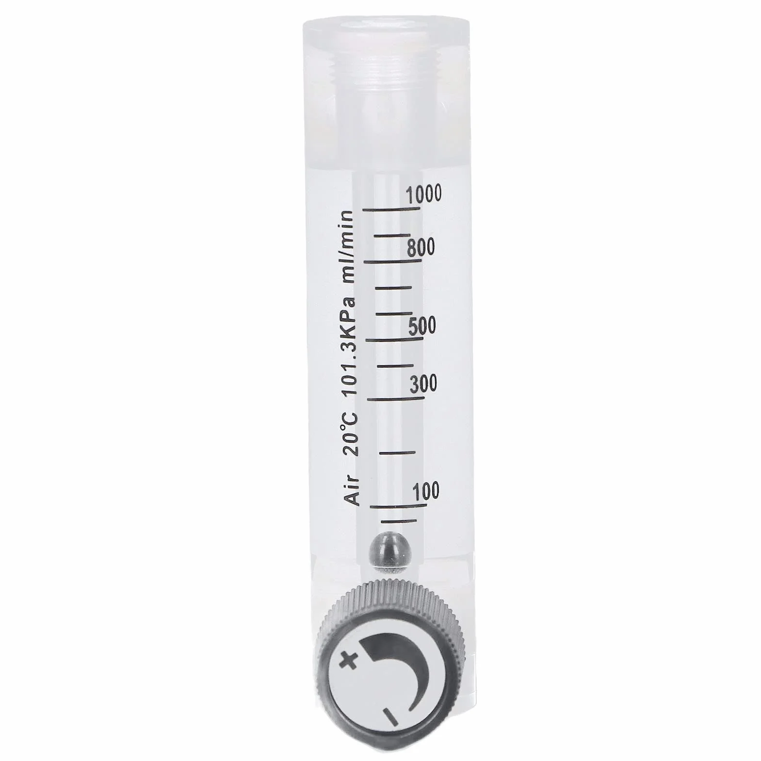 Medidor de Flujo Gas Aire Oxígeno 10-1000 Ml/Min Preciso Laboratorio Industrial Panel Ajustable Conector
