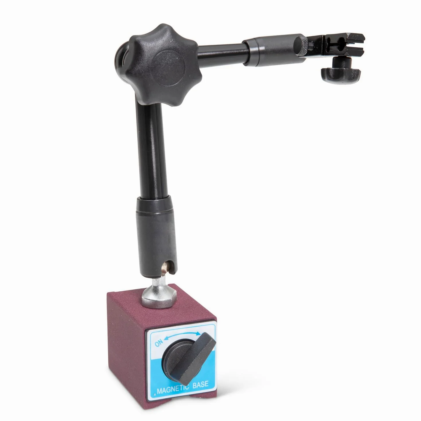 SOPORTE ARTICULADO PARA COMPARADOR, Comparator de precisiòn con longitud total de 290 mm y base magnética 60 kg