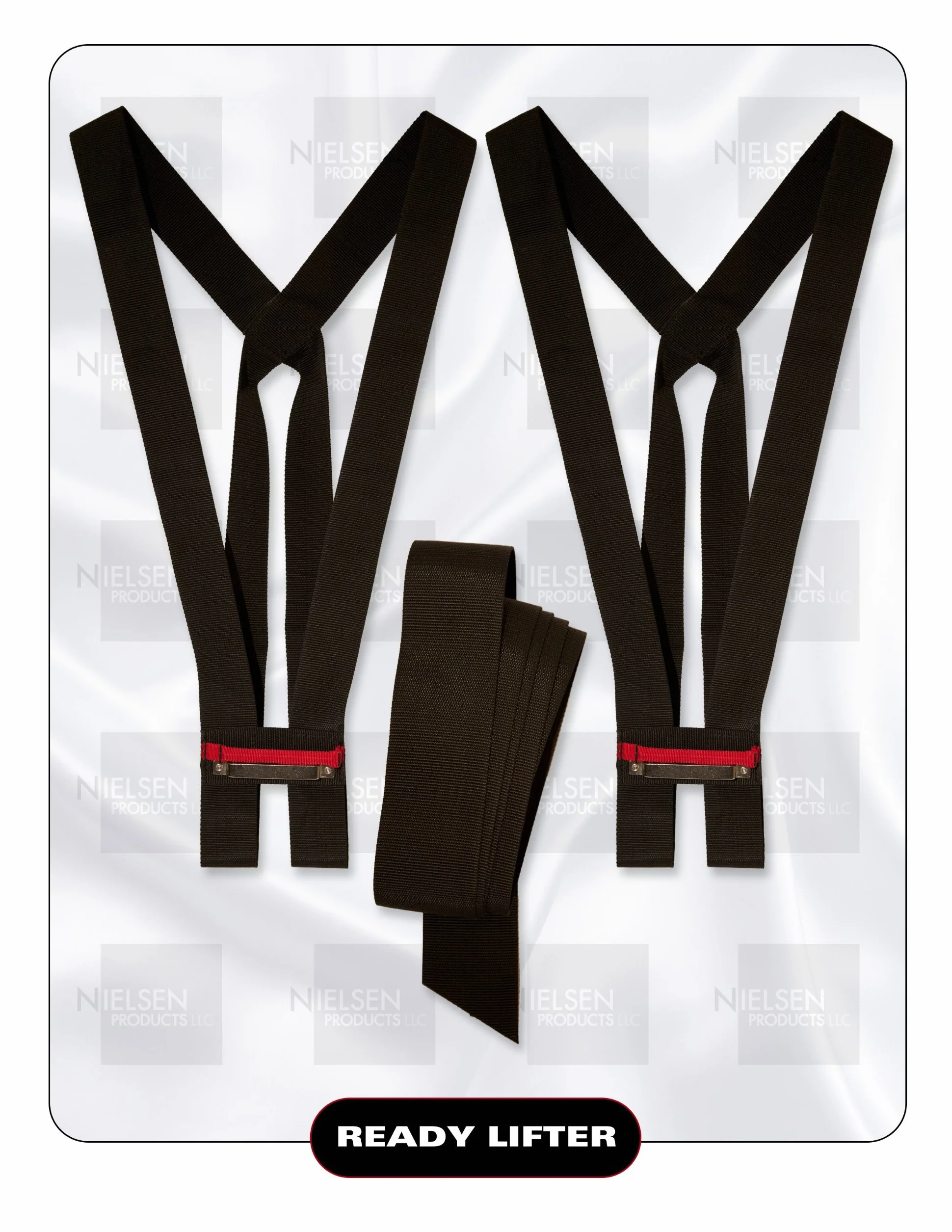 Ready Lifter NP8500 Juego de correa de levantamiento de peso y 2 arneses 3,65 m