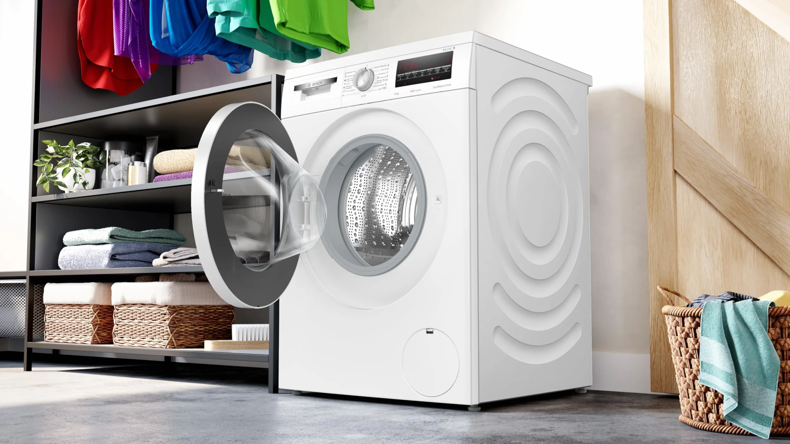 Bosch Serie 6 WUU28T63ES Lavadora 8 kg EcoSilence Blanco Libre Instalación