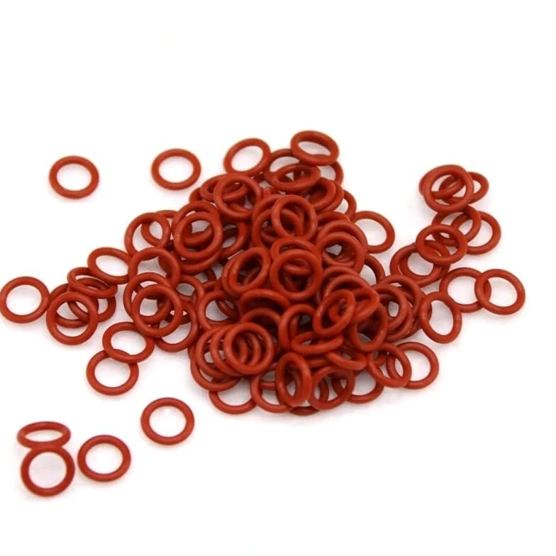 10/20/50/100 Uds OD 8-65mm Junta tórica de Silicona roja Espesor 2mm Juntas de arandela de Anillo de Calidad alimentaria-35 ℃-200 ℃(62x58x2mm/100pcs)