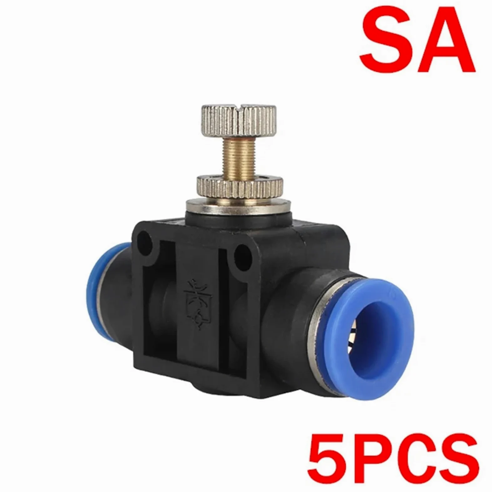 Conectores rápidos neumáticos for tubos de aire, de plástico PU PY, for mangueras de 8 mm, 10 mm y 12 mm (5 unidades/10 unidades por caja).(SA(5PCS),12mm)