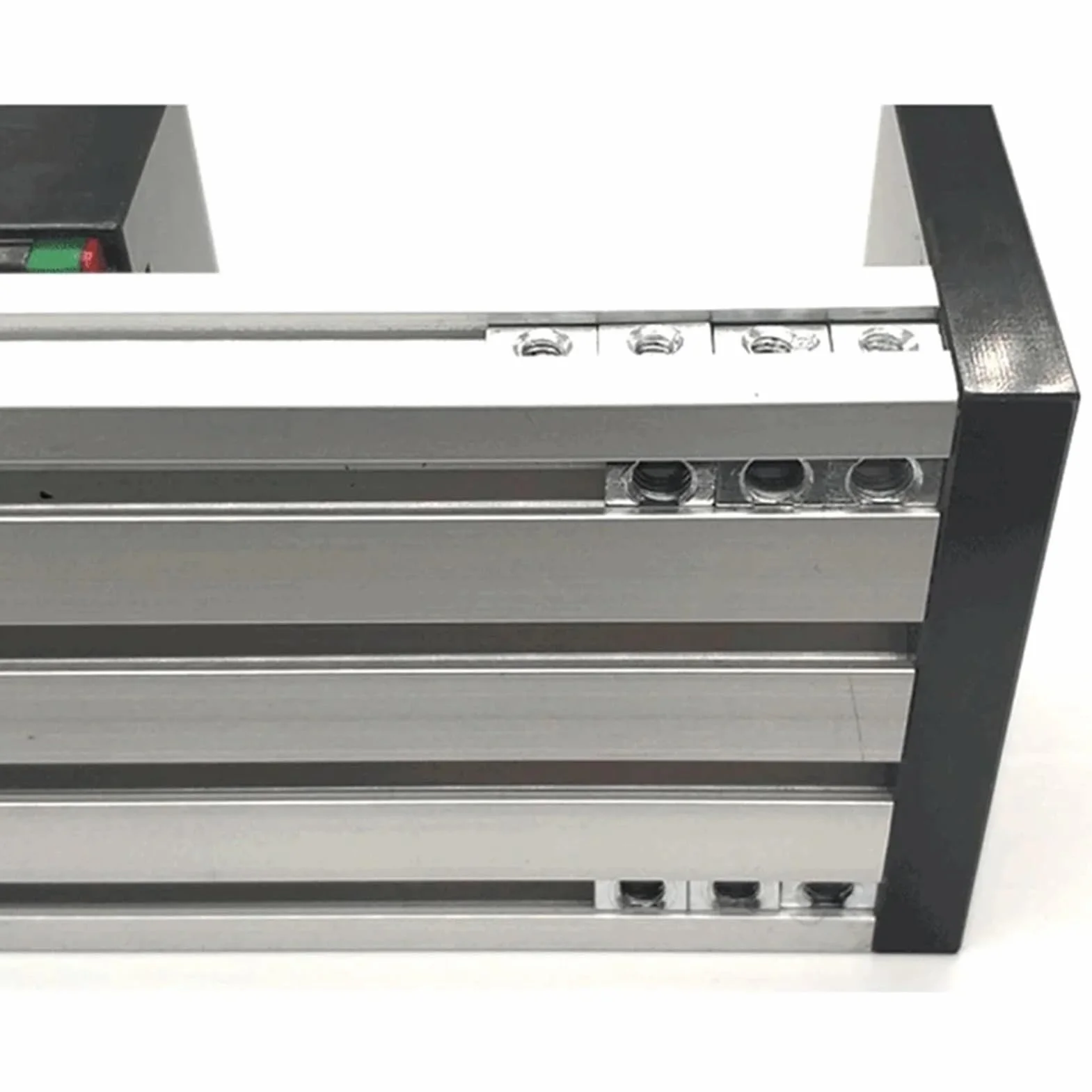 Mesa deslizante CNC MHTNC, recorrido de la plataforma del eje Z 100-800 mm, riel lineal 12, MGR12 SFU1204, kit actuador con tornillo bola(Option 1,Effective Stroke 150)