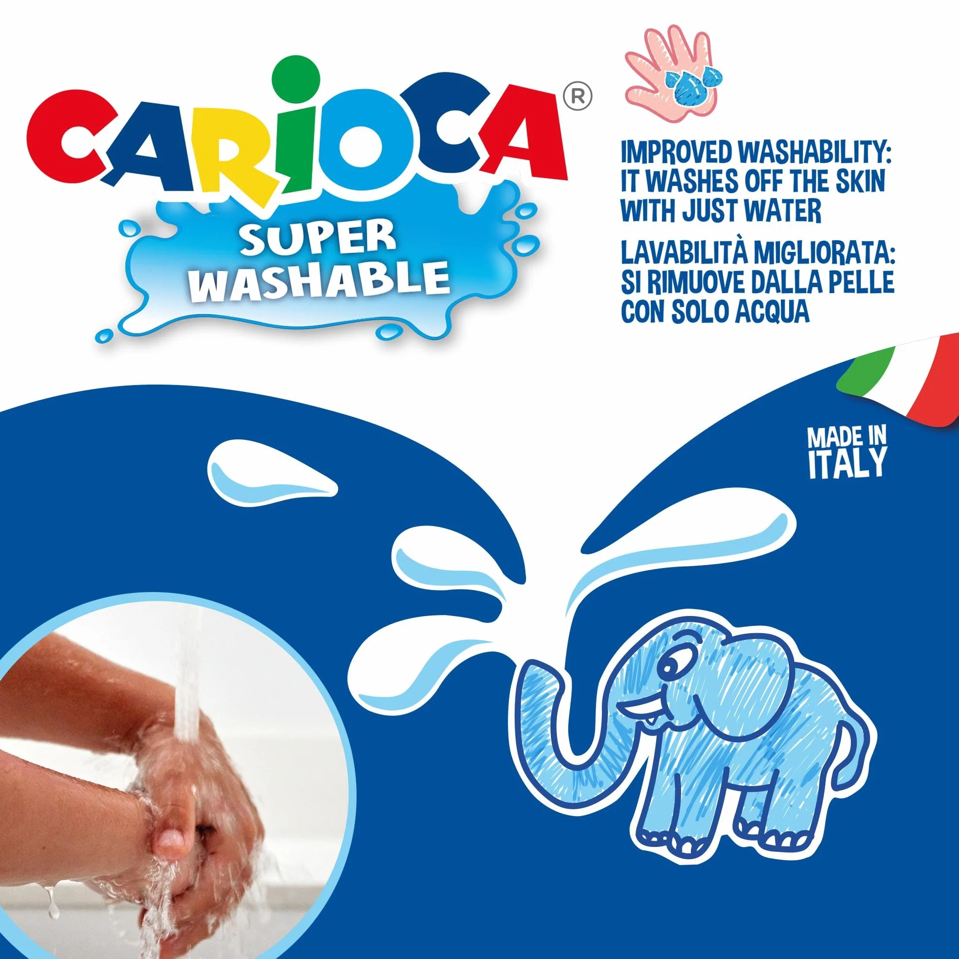 Carioca Bolsa de cartón 12 rotuladores Jumbo 40565